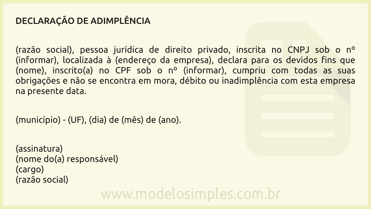 Total 95+ imagem modelo de declaração de - br.thptnganamst.edu.vn