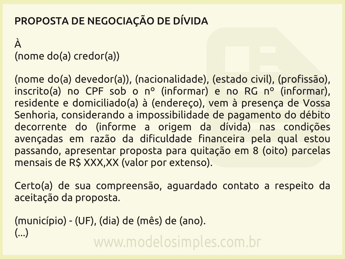 Aprender sobre 76+ imagem proposta de acordo modelo - br.thptnganamst ...